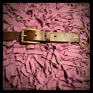 Boho chic Italian made leather belt